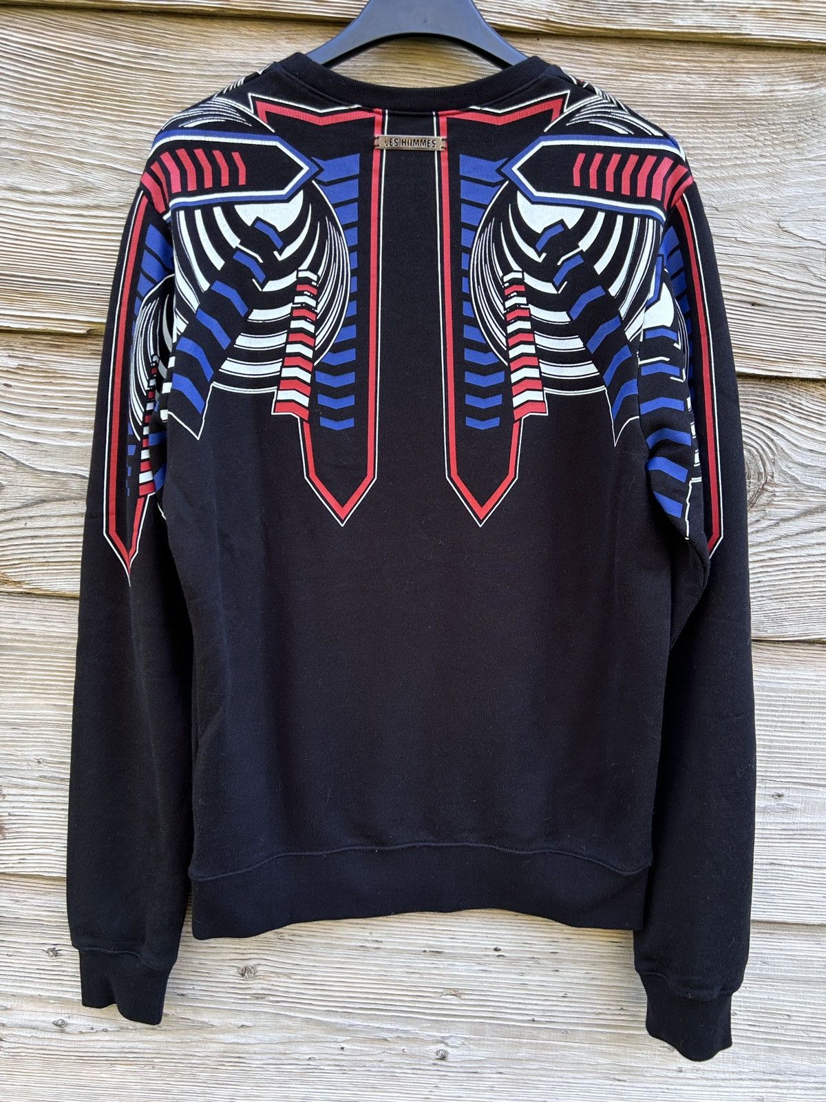 Les Hommes $RRP 890 Les Hommes Printed Scuba Sweatshirt Crewneck Black Size US XS / EU 42 / 0 - 5 Thumbnail