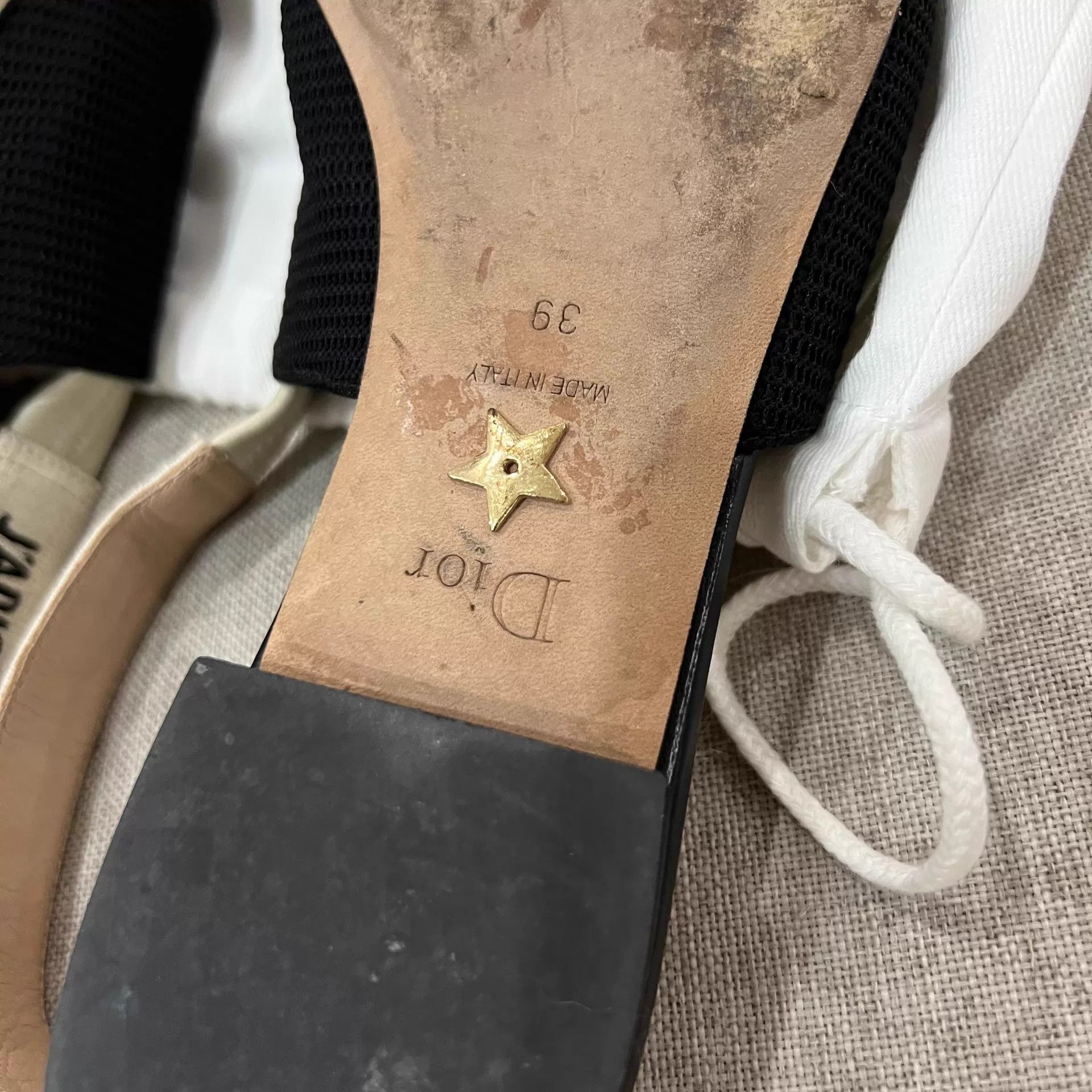 Dior Dior J'Adior Logo Strap Black Flats 39 Size US 8.5 / IT 38.5 - 7 Thumbnail