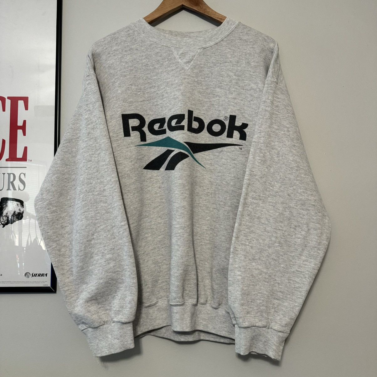 Reebok × Vintage VINTAGE 90s REEBOK BIG LOGO CREWNECK SWEATSHIRT Size US L / EU 52-54 / 3 - 4 Thumbnail