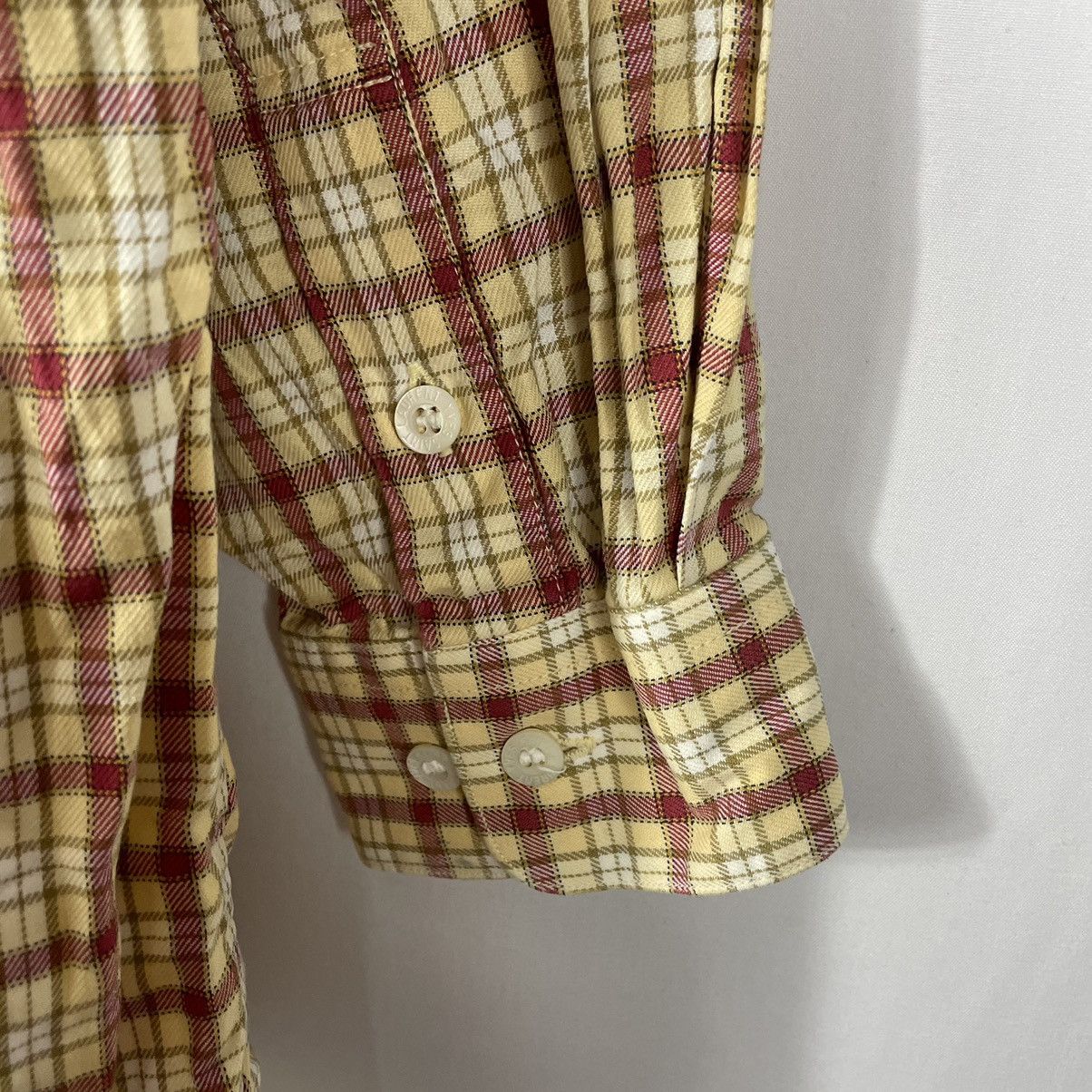 Yves Saint Laurent 🔥Rare🔥Yves Saint Lauren Pour Homme Checkerd Buttons Shirts Size US L / EU 52-54 / 3 - 11 Thumbnail