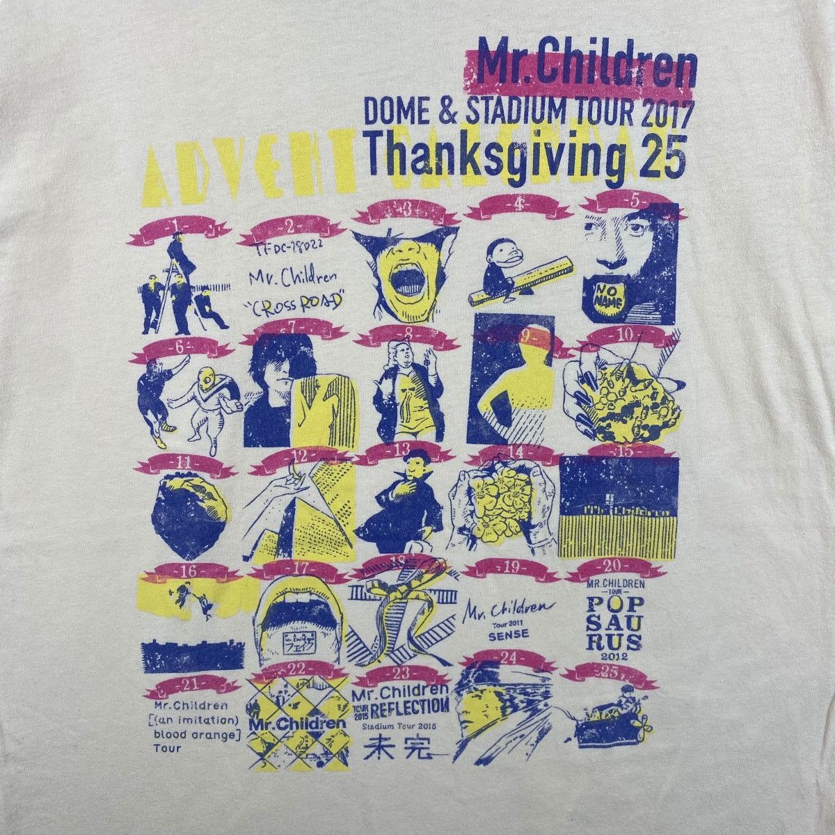Band Tees Japanese Band MR.CHILDREN Dome & Stadium Tour 2017 Size US L / EU 52-54 / 3 - 2 Thumbnail