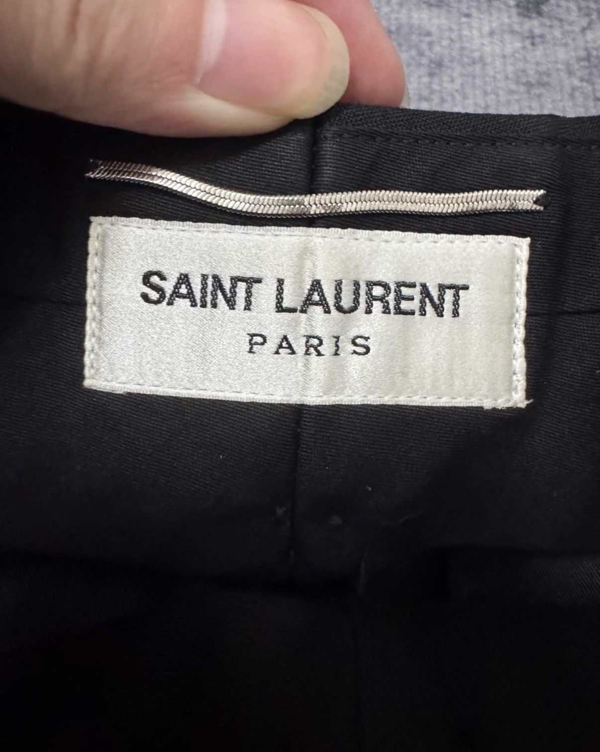 Saint Laurent Paris SLP 19SS Wool Side Sequin Rhombus Stud Tailored Pants Size US 28 / EU 44 - 6 Thumbnail