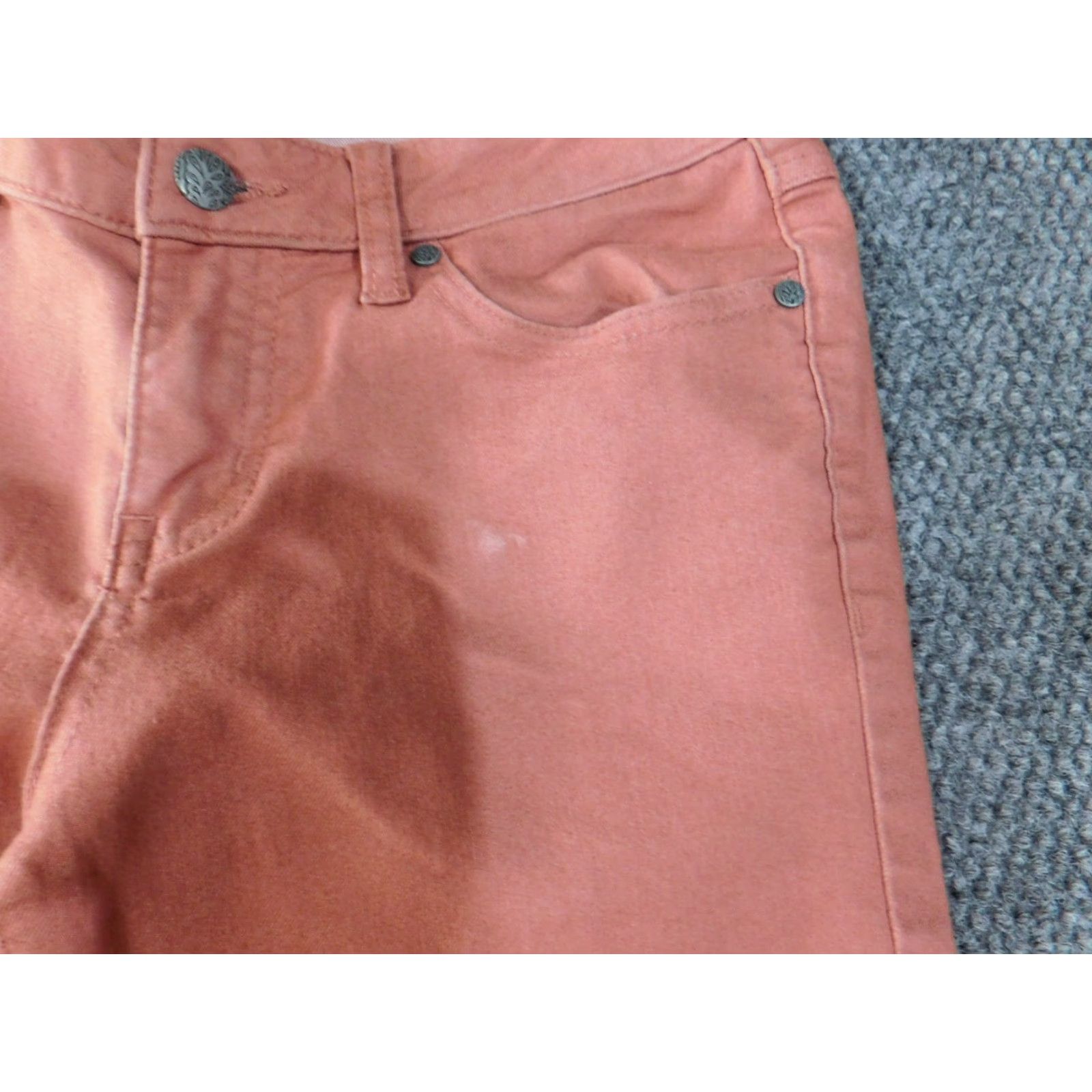 Prana prAna Jeans Womens size 2 Pink Straight Denim Stretch Casual 30 in Inseam Regular Rise Mid Zipper Pockets Size 26" / US 2 / IT 38 - 3 Thumbnail