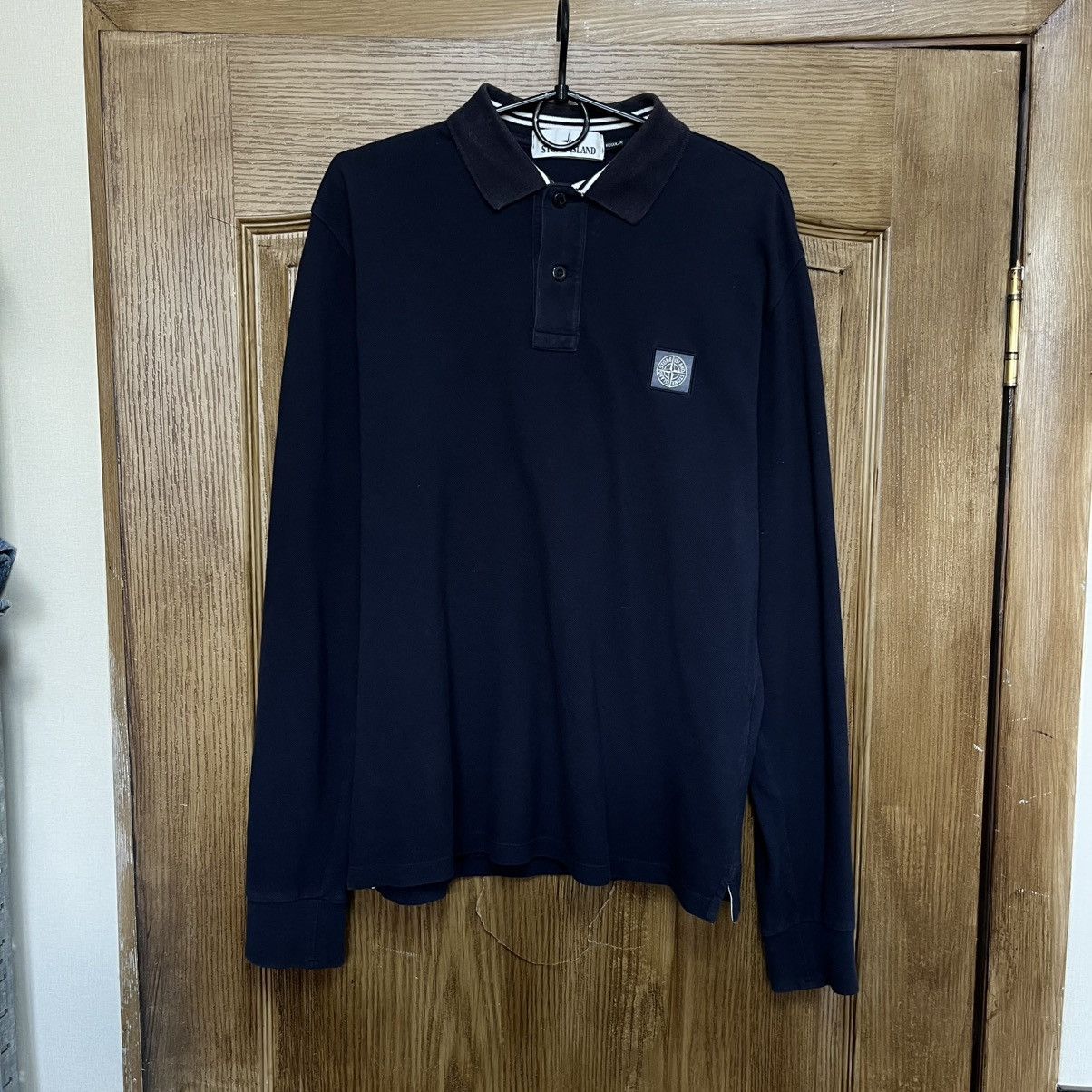 Stone Island Stone Island Long Sleeve Polo Patch Program Size US M / EU 48-50 / 2 - 1 Thumbnail