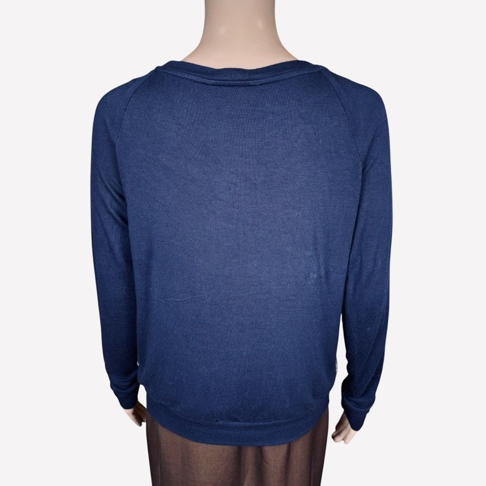 Other Three Dots Long Sleeve Mix Media Sequin Blue Gold Top Size Size M / US 6-8 / IT 42-44 - 4 Thumbnail