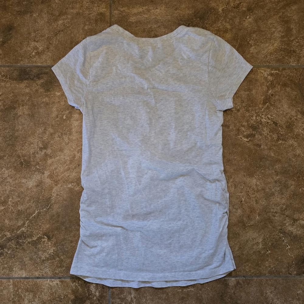Designer Beige Ruched Ambiance Short Sleeve Size S / US 4 / IT 40 - 2 Thumbnail