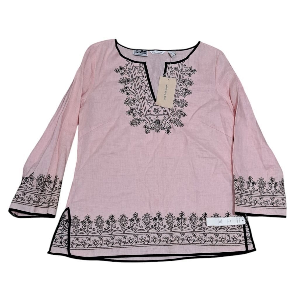Other Richard Malcolm Irish Linen Embroidered Modest Top Size 10 P Size L / US 10 / IT 46 - 3 Thumbnail