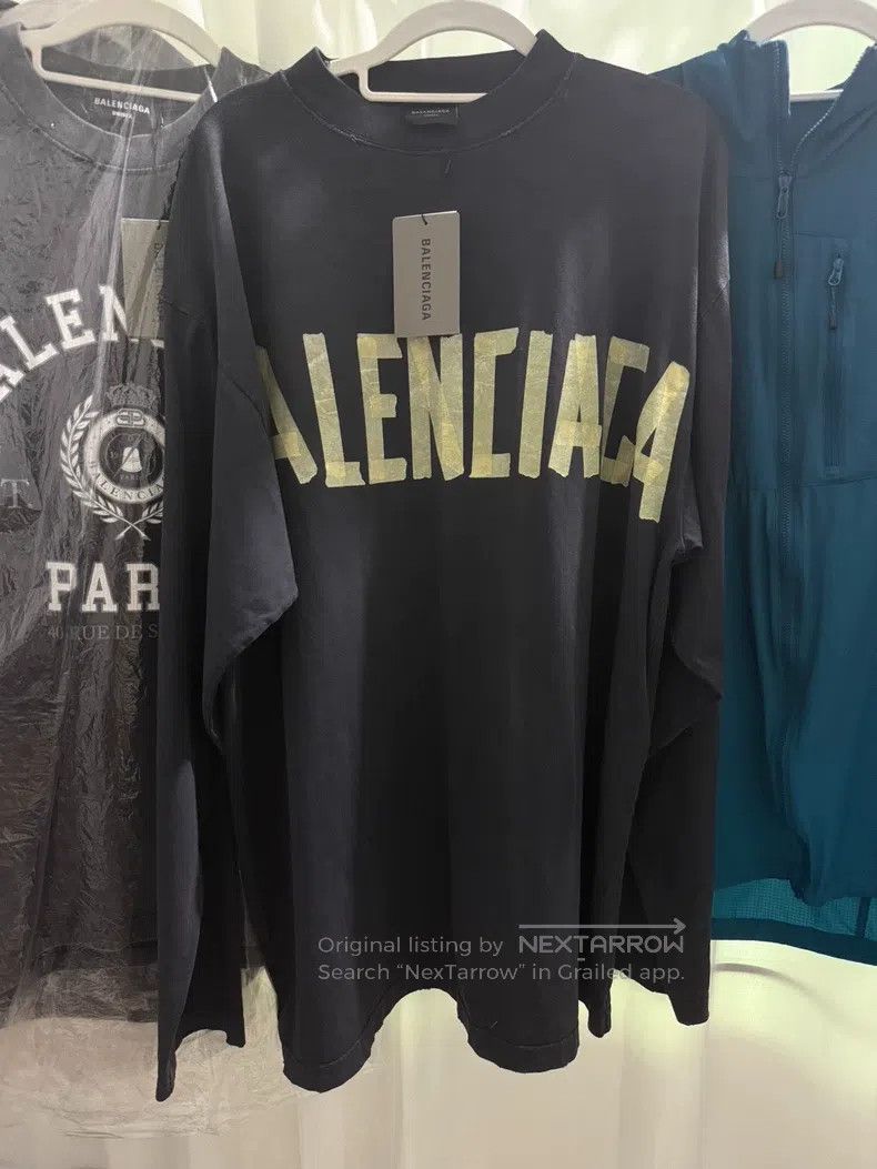 Balenciaga Balenciaga Tape Long Sleeve Size 1 Size US S / EU 44-46 / 1 - 1 Thumbnail