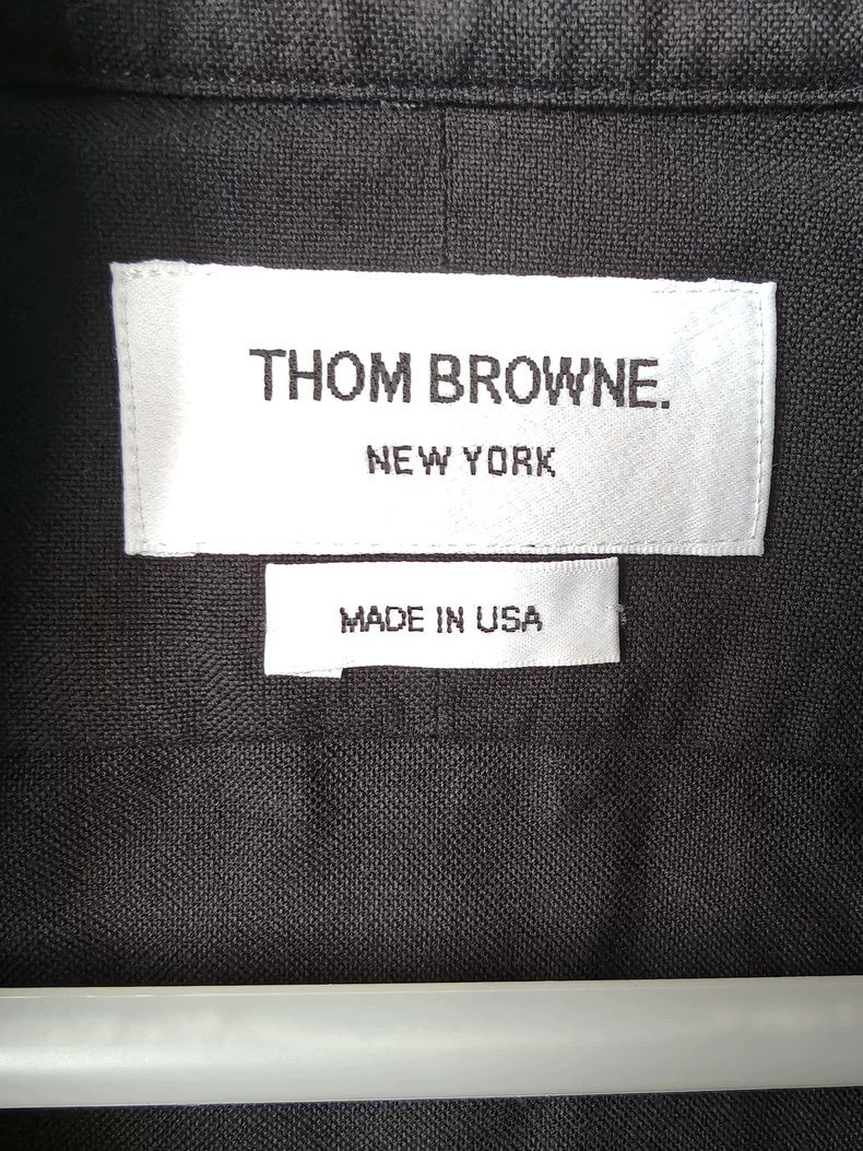 Thom Browne Thom Browne Black embroidered shirt Size US S / EU 44-46 / 1 - 3 Thumbnail