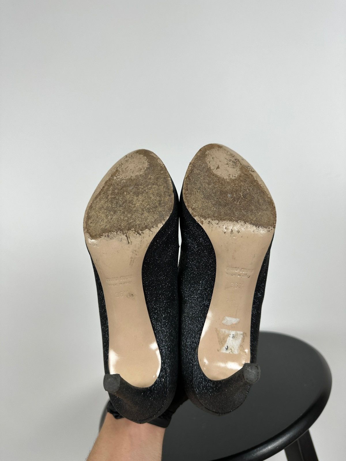 Miu Miu Miu Miu Glitter Heel Size US 6.5 / IT 36.5 - 18 Thumbnail
