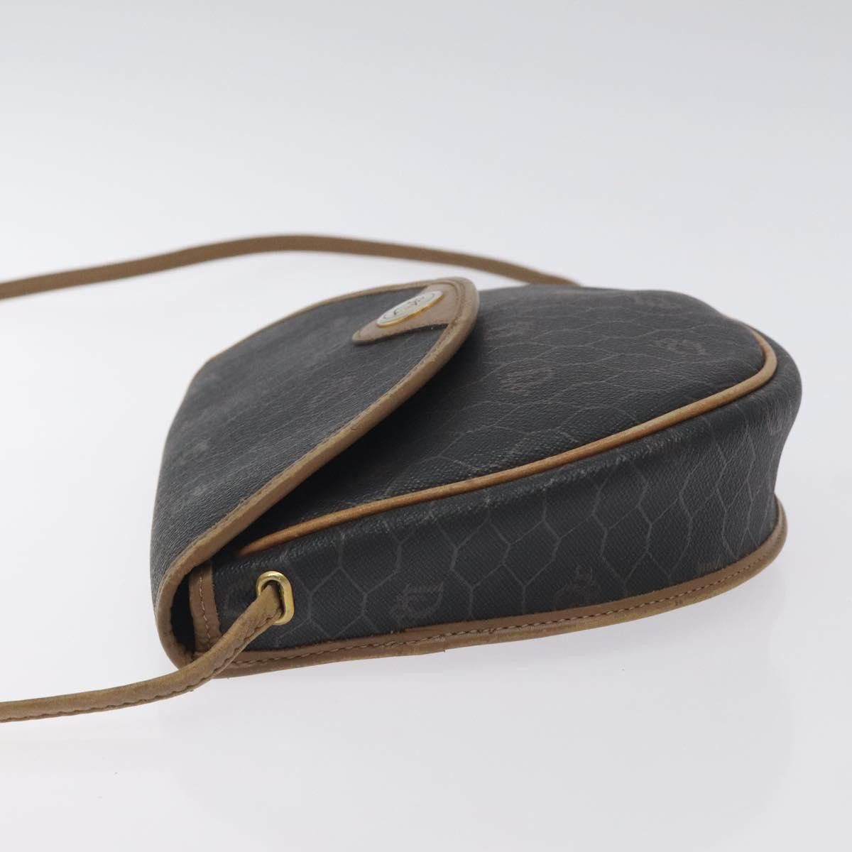 Dior DIOR Honeycomb Canvas Shoulder Bag Pvc Black Gold Size ONE SIZE - 5 Thumbnail