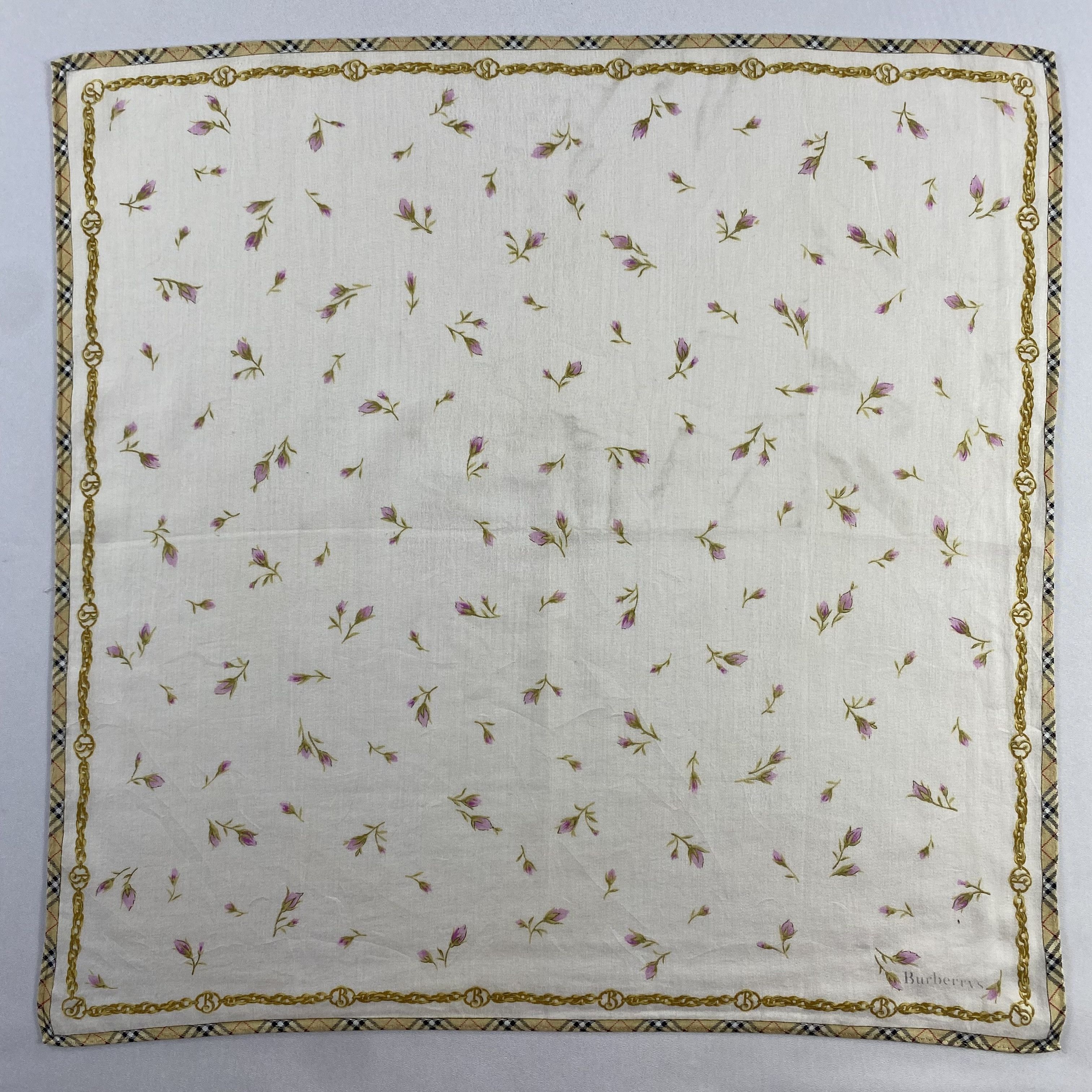 Burberry × Vintage Burberry Handkerchief / Neckerchief / Bandana-P638 Size ONE SIZE - 1 Thumbnail
