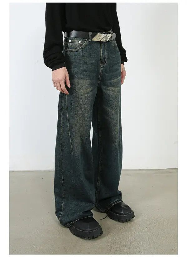 Japanese Brand Hazuki x Kino Loose straight distressed vintage washed jeans Size US 32 / EU 48 - 6 Thumbnail