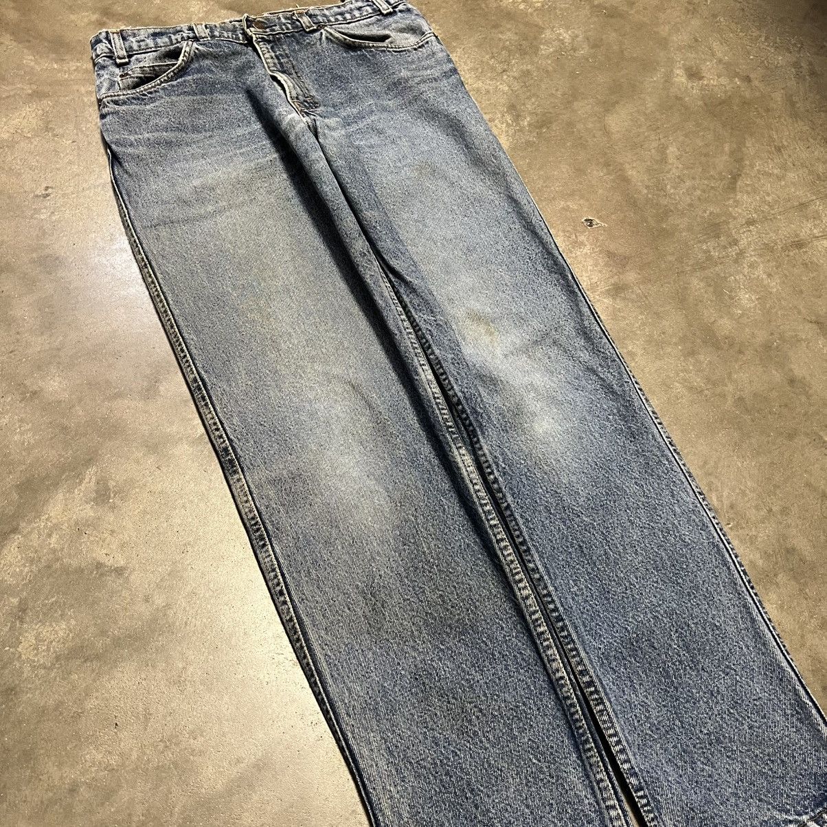 Levi's Vintage Levis Silver Tab Straight Fit Washed Denim Jeans 80s Size US 32 / EU 48 - 7 Thumbnail