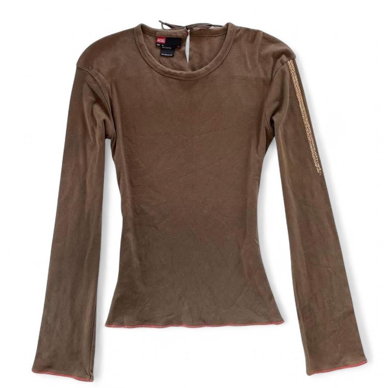 Diesel Vintage y2k Diesel brown long sleeves top Size M / US 6-8 / IT 42-44 - 1 Thumbnail