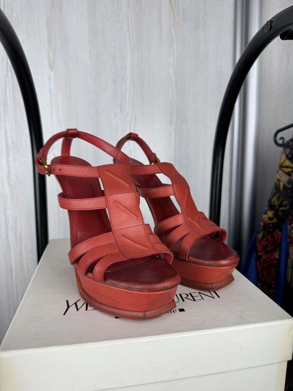 Yves Saint Laurent Yves Saint Laurent Rive Gauche Riveg 105 Platform Sandals Size US 9.5 / IT 39.5 - 2 Thumbnail