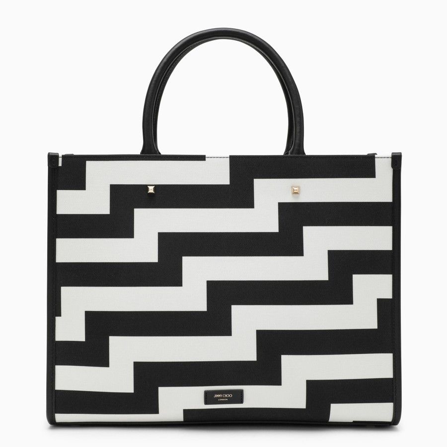 Jimmy Choo o1d2blof0824 Size: OS / Tote Bags in Black & White Size ONE SIZE - 3 Thumbnail
