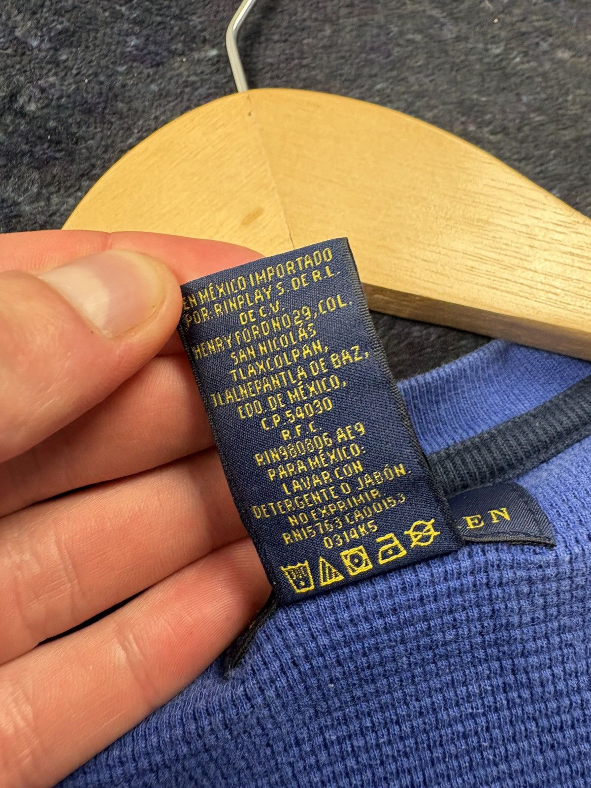 Polo Ralph Lauren POLO RALPH LAUREN Hype Blue Cotton Sweatshirt Streetwear Size US XL / EU 56 / 4 - 8 Thumbnail