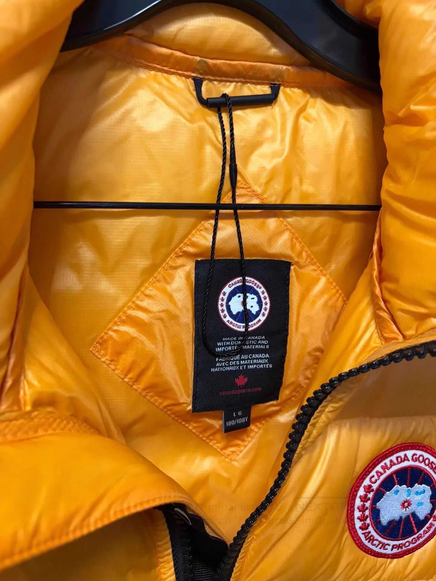 Canada Goose Yellow Puffer Vest - Size L. Size US L / EU 52-54 / 3 - 2 Thumbnail