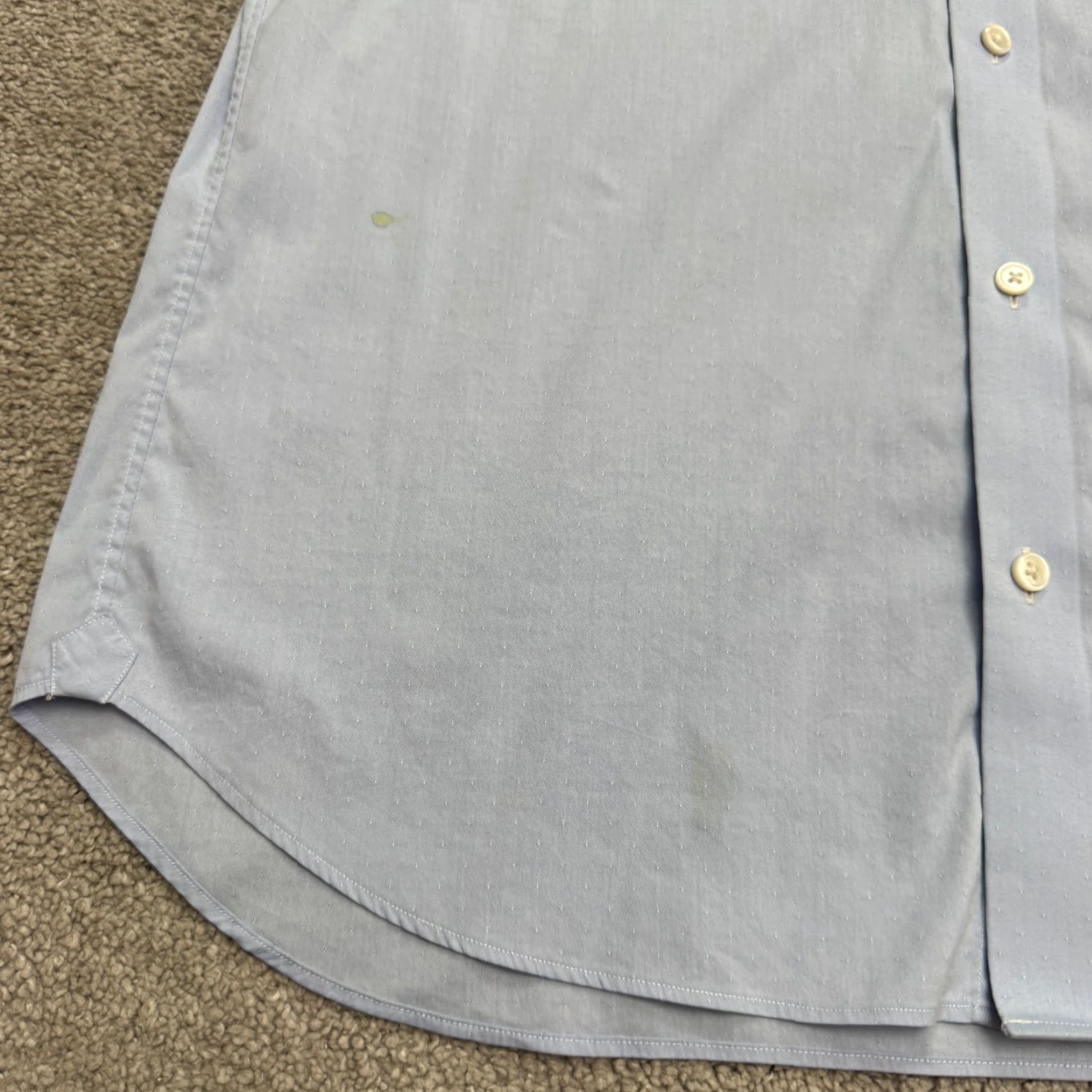 Bonobos Bonobos Slim Fit Dress Shirt Mens 15.5 34 Blue Cotton Nylon Long Sleeve Classic Shirt Size 40R - 5 Thumbnail