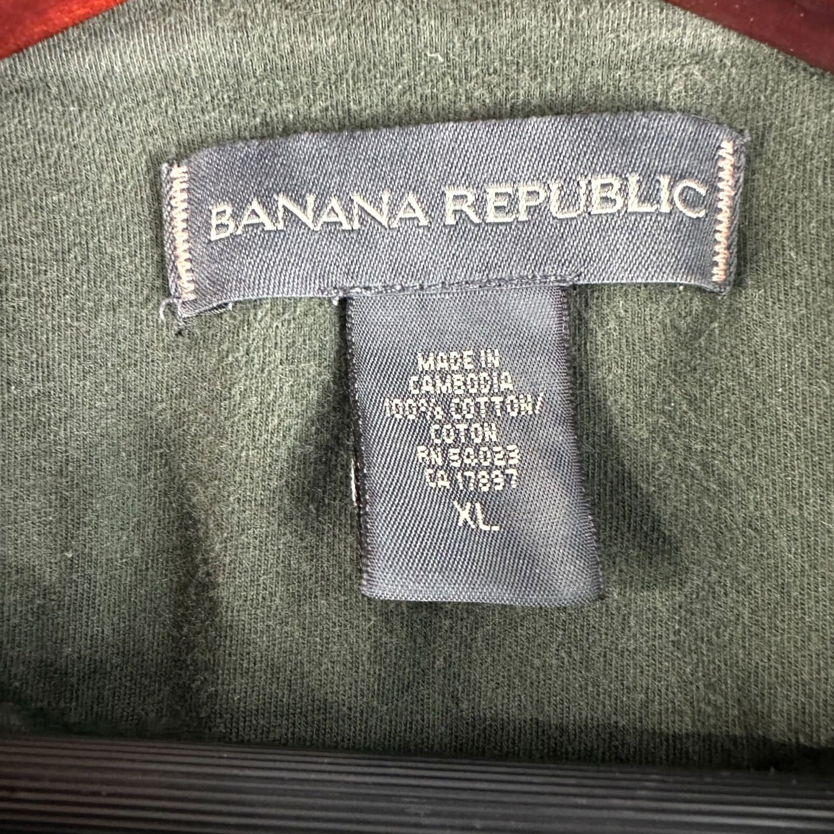 Banana Republic Banana Republic Sweater Mens XL Green Cotton Crew Neck Pullover Split Hem Size US XL / EU 56 / 4 - 4 Thumbnail