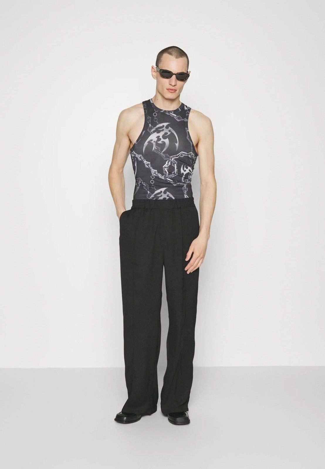 Han Kjobenhavn !DS! SS23 Han Kjobenhavn Chain Tribal Stretch Racer Top Size US M / EU 48-50 / 2 - 3 Thumbnail