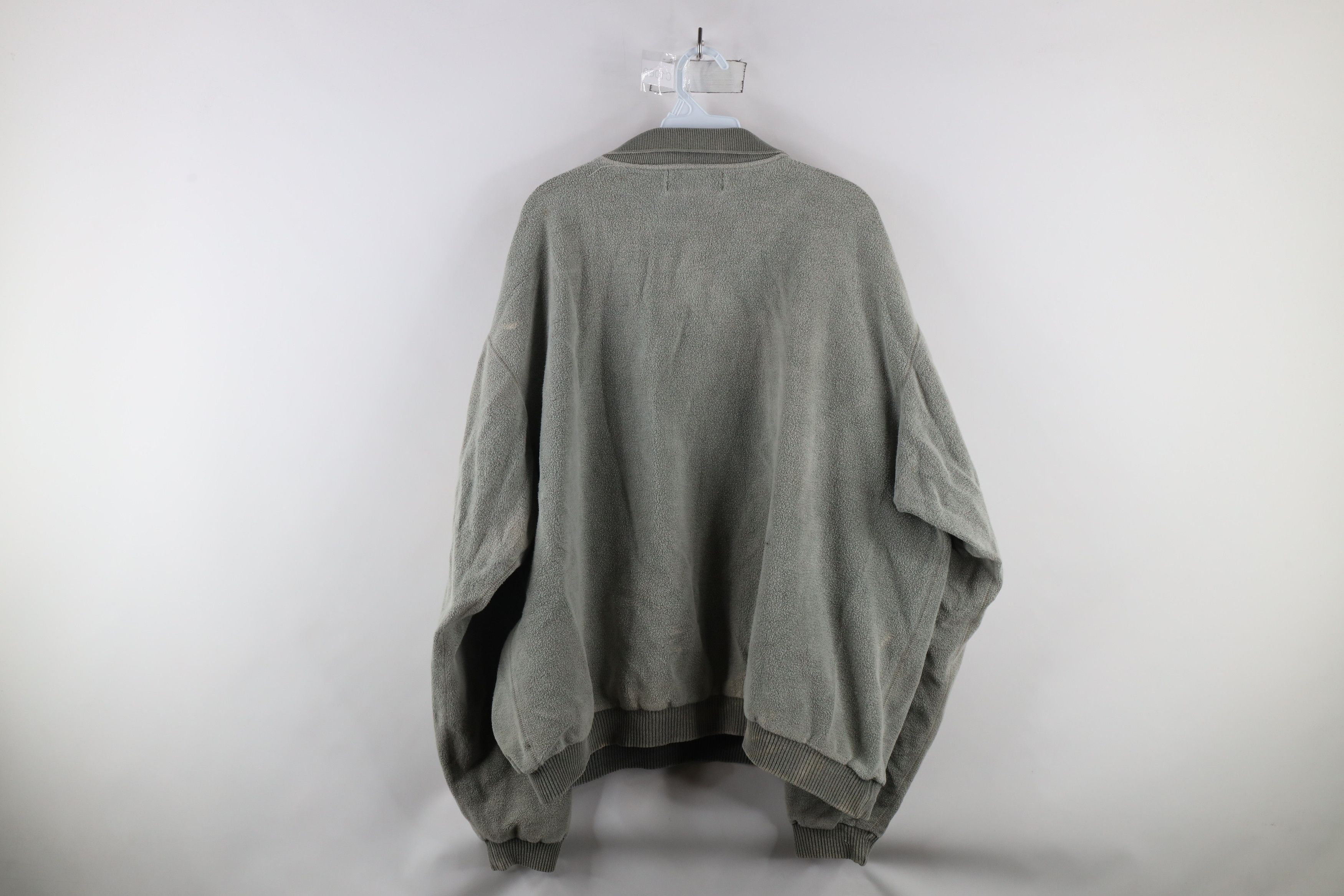 Vintage Vintage 90s Streetwear Stonewash Fleece Collared Sweatshirt Size US XXL / EU 58 / 5 - 15 Thumbnail