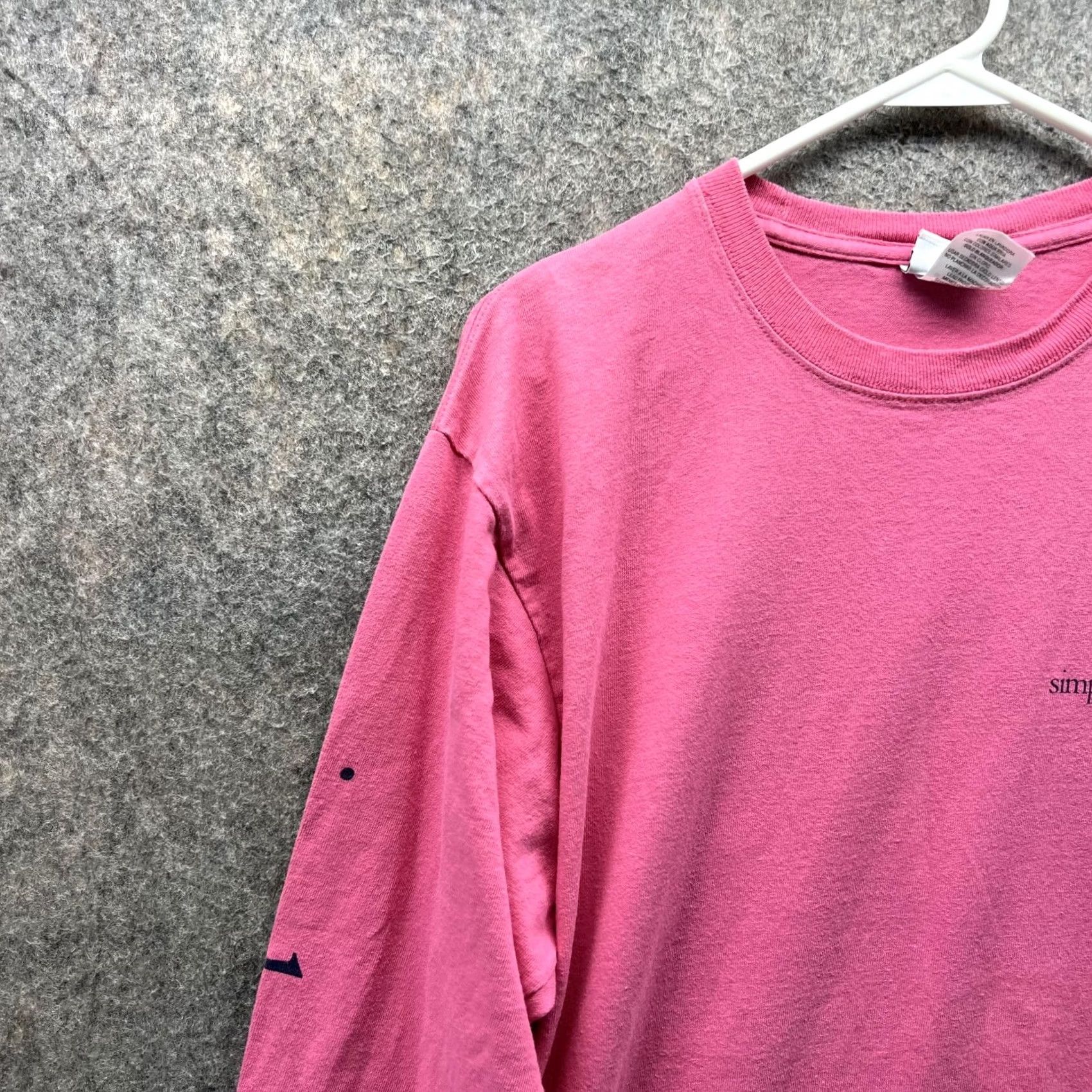 Pinko Simply Southern Shirt Men Large Pink White Casual Tee Crewneck Long Sleeve Size US L / EU 52-54 / 3 - 3 Thumbnail