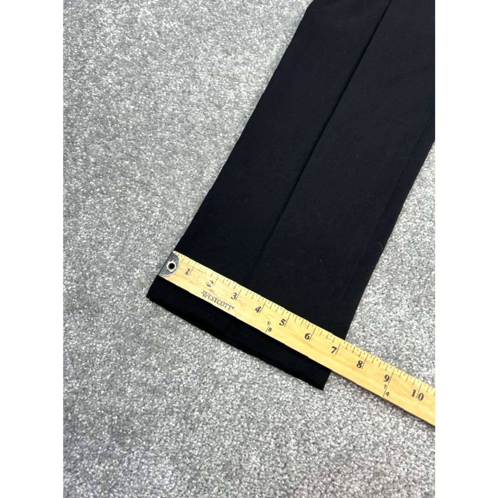 Vintage Lafayette 148 New York Bleecker Pants Womens 8 Wool Stretch Straight Leg Black Dry Clean Only Pockets Zipper Modern 90s style? Size 30" / US 8 / IT 44 - 6 Thumbnail