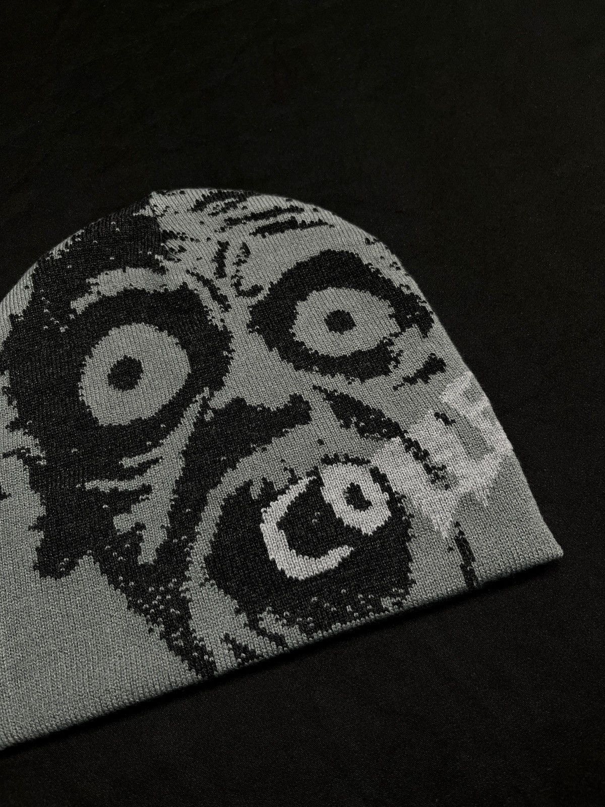 Japanese Brand Rare Collective Studios Zombie No Cuff Knit Skull Cap Beanie Size ONE SIZE - 2 Thumbnail