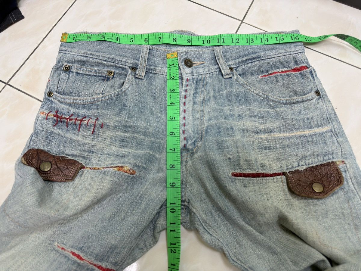 Vintage Gumu International Phoenix Embroidery Denim Y2K Straight Fit Size US 32 / EU 48 - 16 Thumbnail