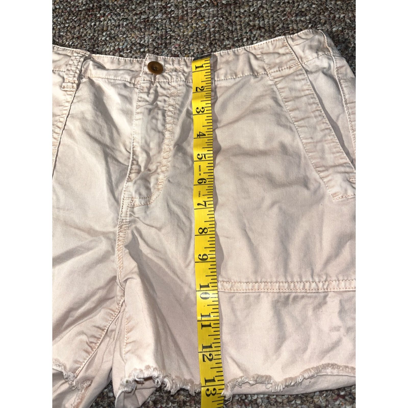 Madewell Madewell Women's Twill Shorts Mid Rise Pink Casual 24 Bohemian Summer Spring Pockets Size 42" / US 20 - 7 Thumbnail