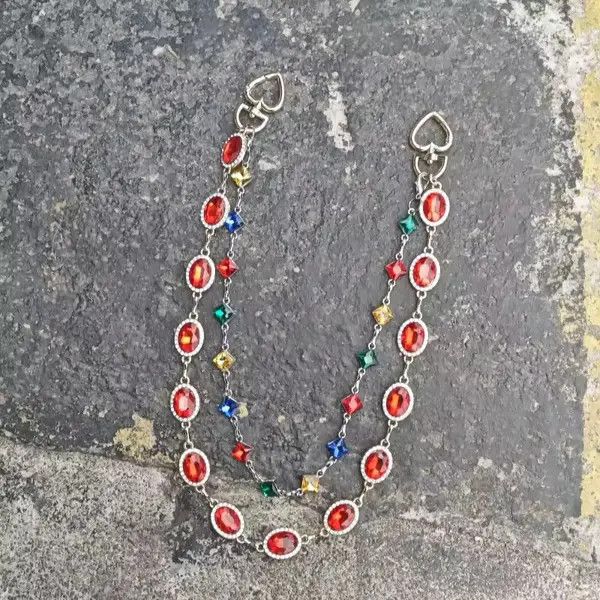 Jewelry Fukatsu x Miori retro agate colourful pants chain Size ONE SIZE - 8 Thumbnail