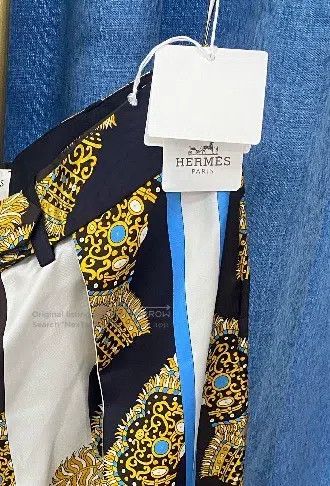 Hermes Hermes Color-Blocked Casual Crop Pants Size 25" / US 0 / IT 36 - 3 Thumbnail