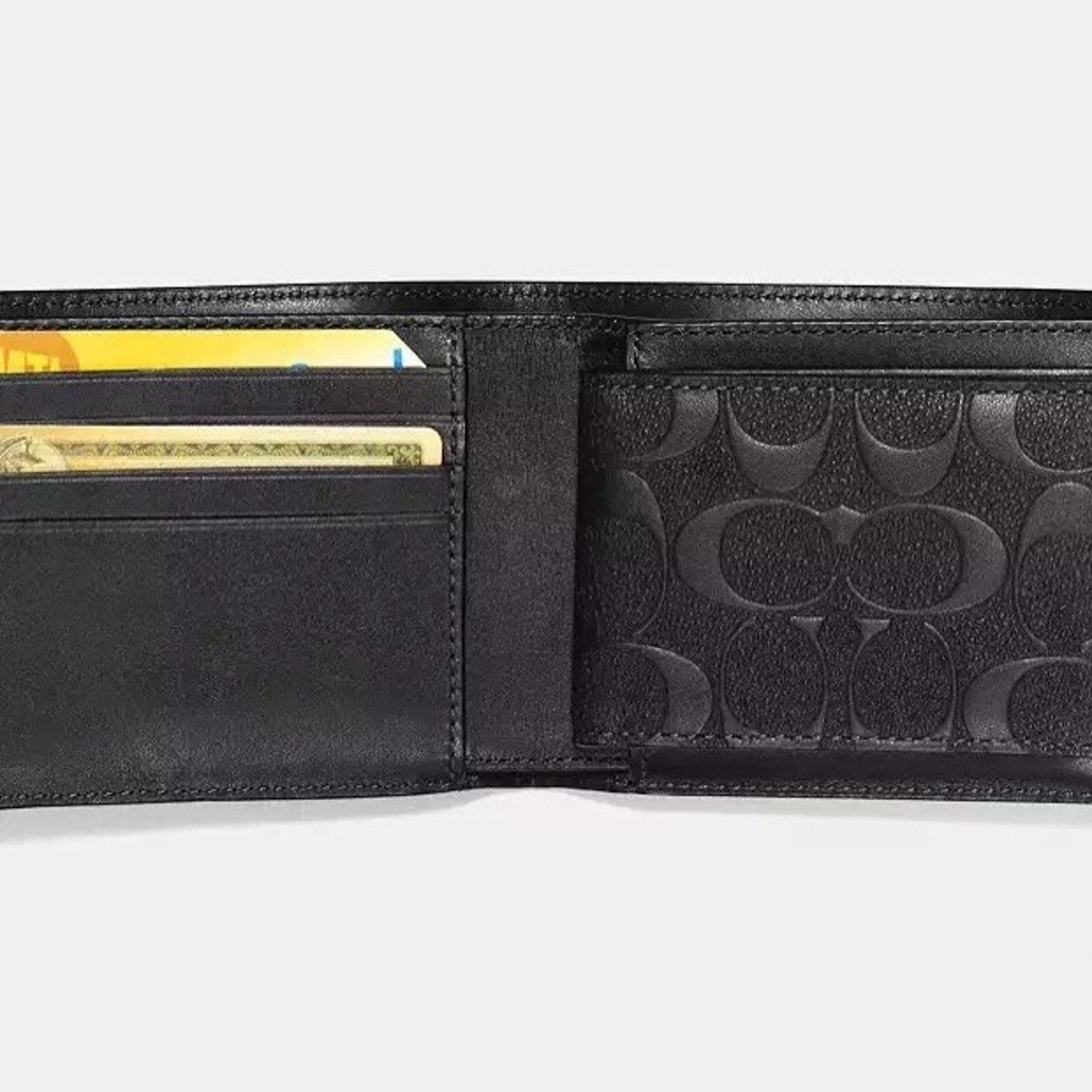 Coach NWT Coach 3 in 1 Wallet Signature Smooth Leather/Black CR957 Size ONE SIZE - 8 Thumbnail