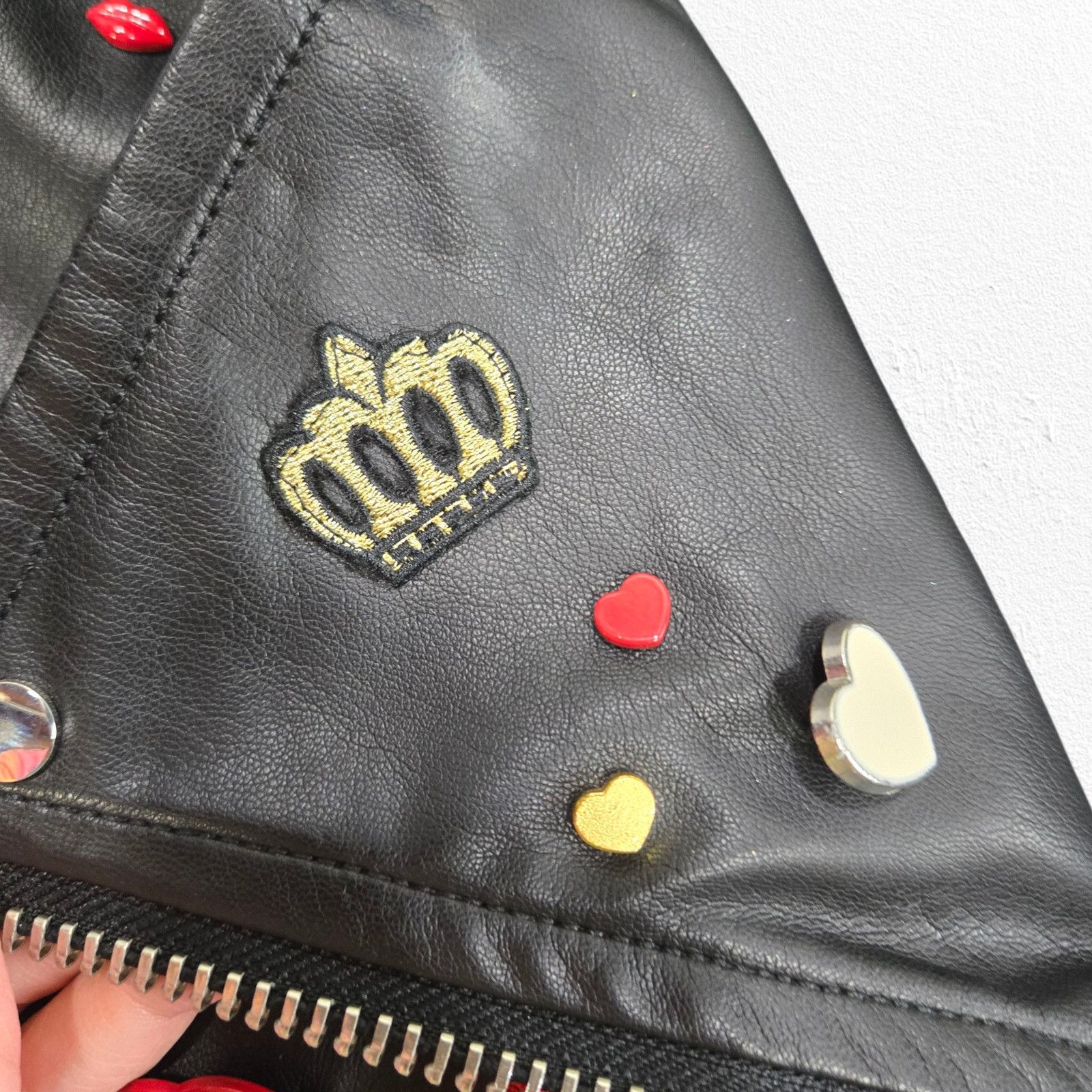 Express Black Faux Leather Moto Jacket Y2K Rocker Size Medium Size M / US 6-8 / IT 42-44 - 6 Thumbnail