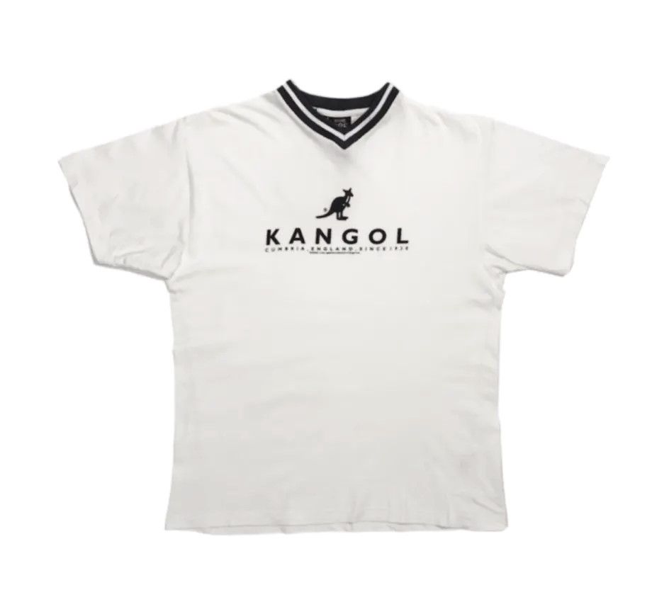 Kangol Kangol Vintage 90s V Neck T-Shirt Size US M / EU 48-50 / 2 - 2 Thumbnail