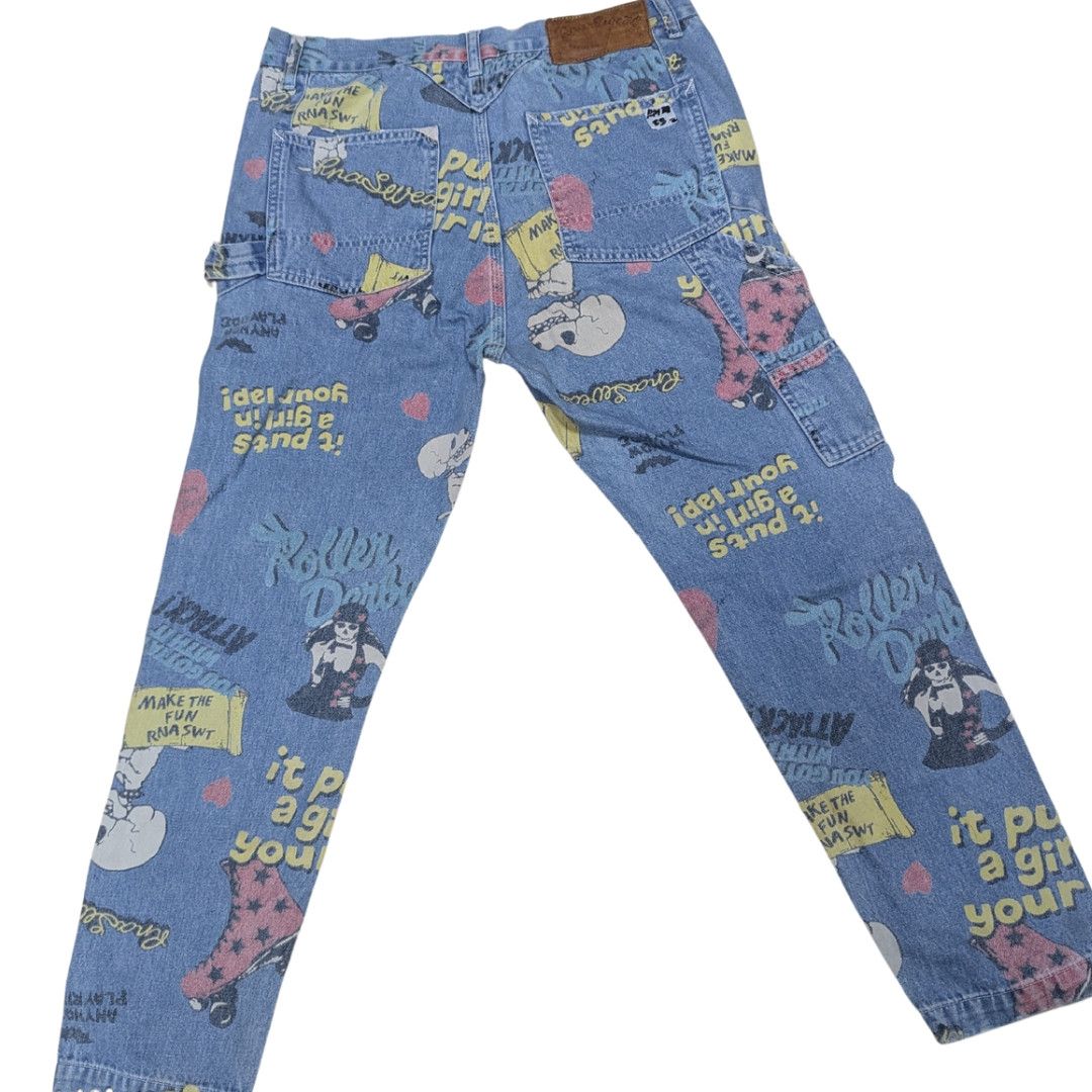 Japanese Brand Japan Skull Skeleton Punk Carpenter Pants Like Carhartt Size US 33 - 7 Thumbnail
