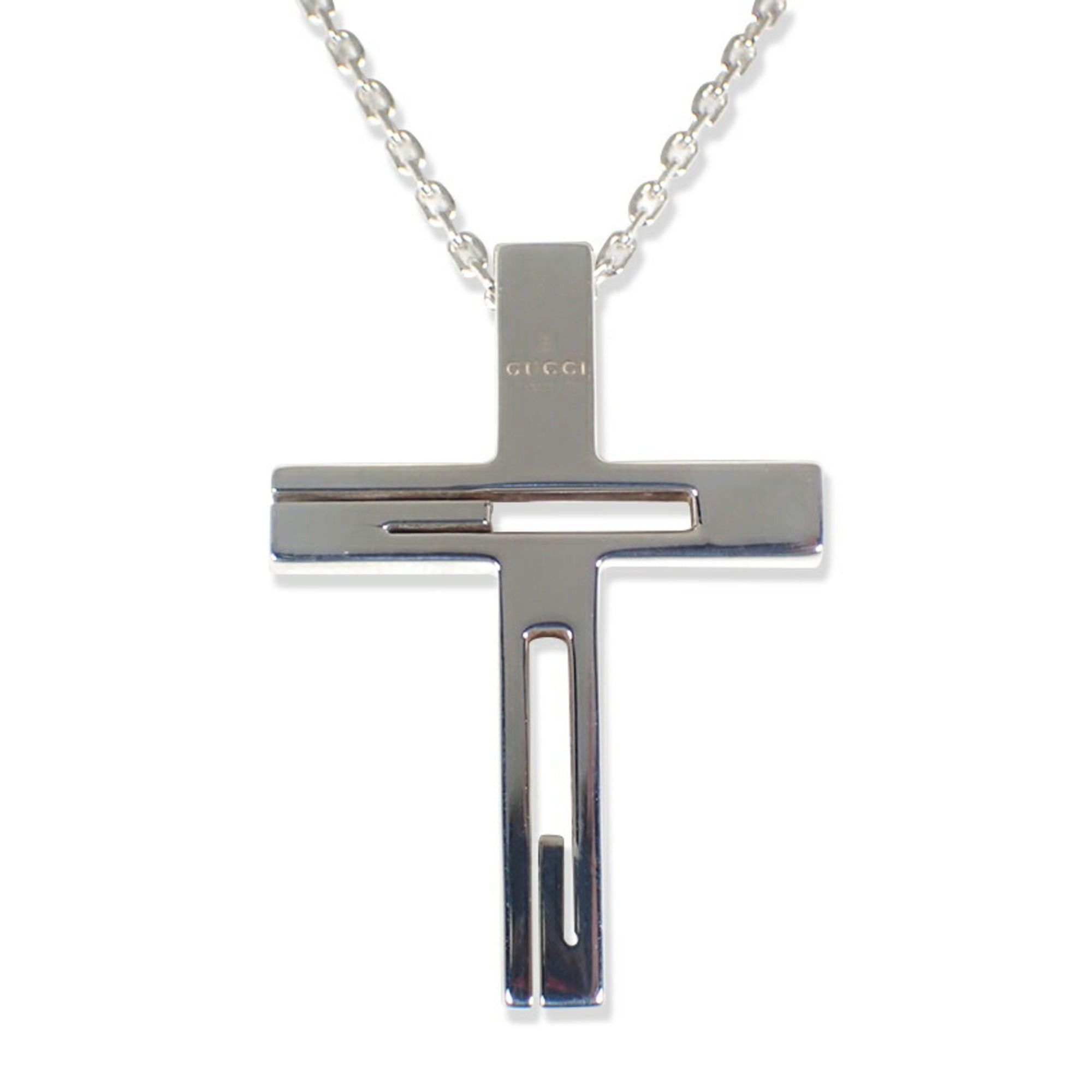 Gucci GUCCI 925 Branded G Cross Necklace Pendant Size ONE SIZE - 1 Thumbnail