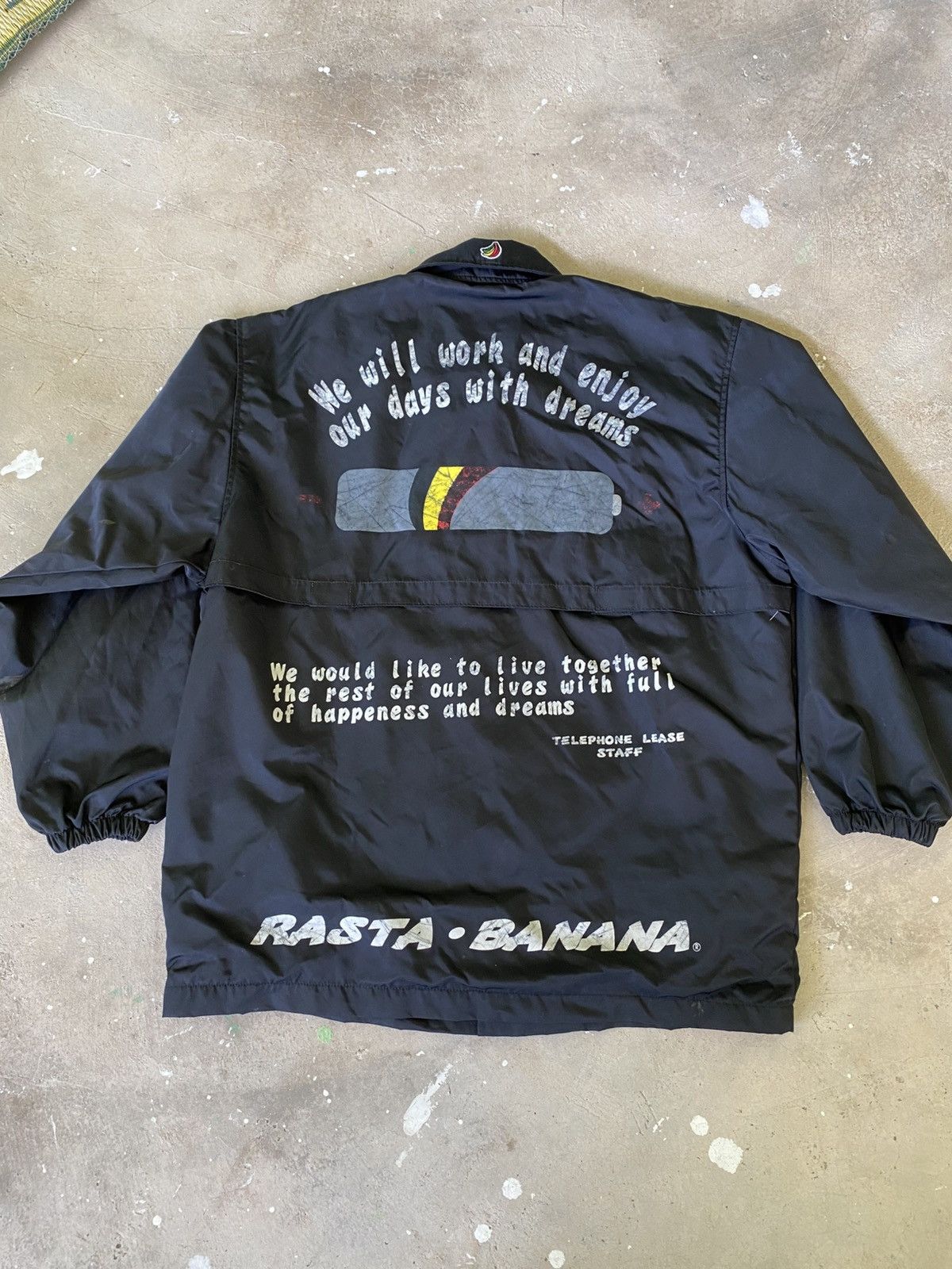 Japanese Brand Rasta Banana Back Graphic Coach Jacket Size US M / EU 48-50 / 2 - 9 Thumbnail
