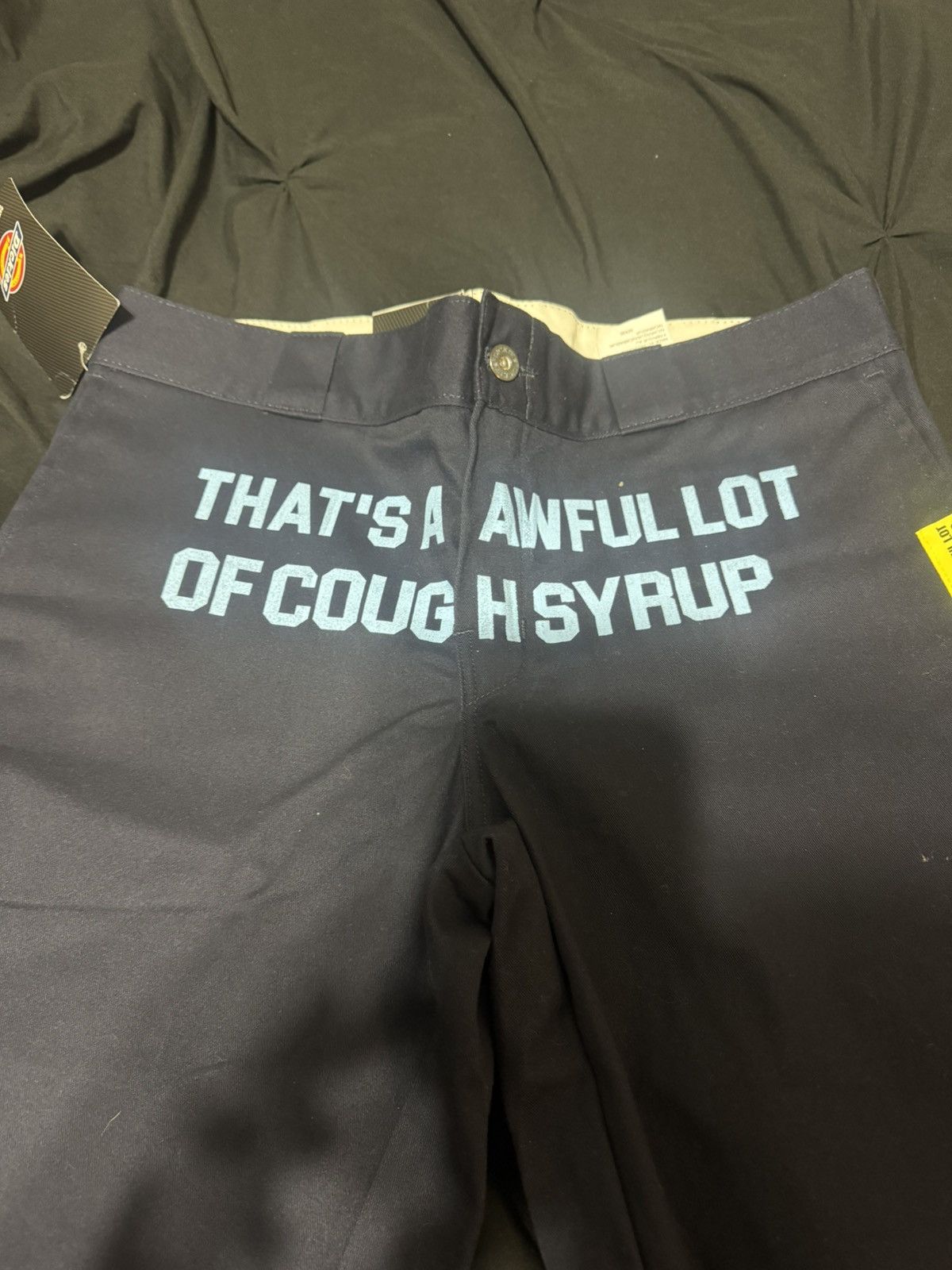 Awful Lot of Cough Syrup BNWT Awful Lot Of Cough Syrup Dickies Pants Navy Blue 32x30 Size US 32 / EU 48 - 8 Thumbnail