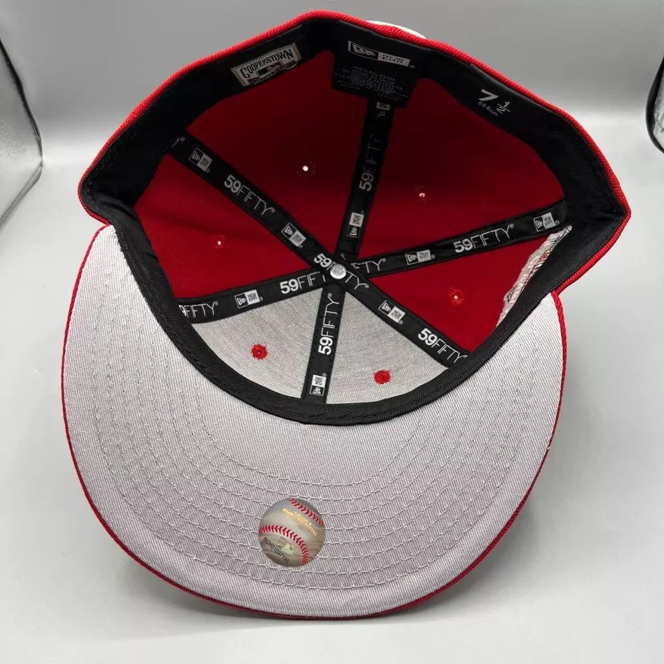 New Era Cleveland Indians Guardians Hat Men 7 1/2 Red Fitted New Size ONE SIZE - 5 Thumbnail