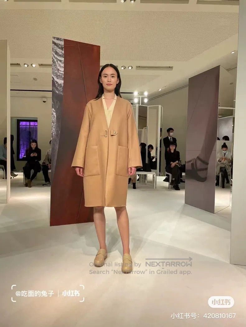 Hermes Hermes Khaki linen coat Size XS / US 0-2 / IT 36-38 - 6 Thumbnail