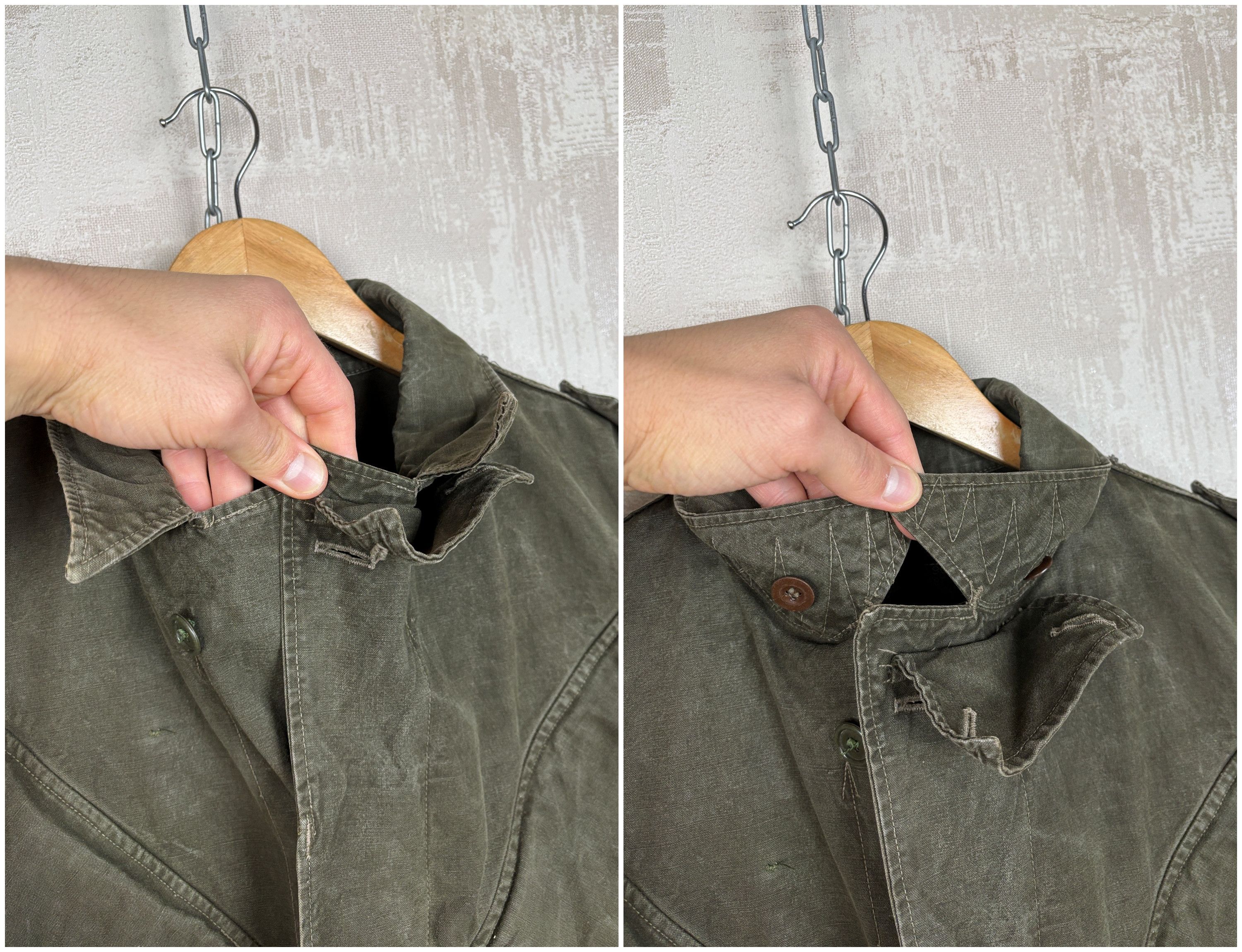 Vintage VTG Belgian Army Field Jacket 1959 A.M. Seynaeve Military Size US M / EU 48-50 / 2 - 9 Thumbnail