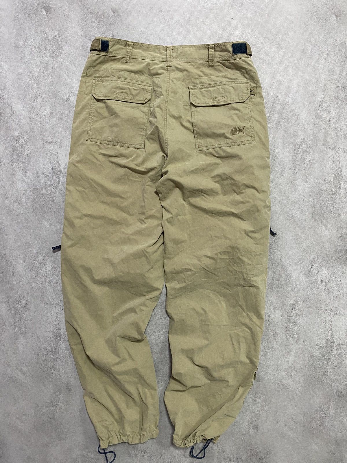 Japanese Brand 🍥 Vintage FishBone Cargo Parachute Baggy Joggers cargo pants Size US 38 / EU 54 - 7 Thumbnail