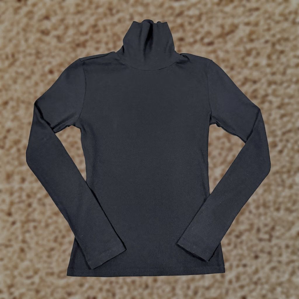 Vintage Active Basic Long Sleeve Pullover Turtleneck Sweater Women's Size Medium Black Size M / US 6-8 / IT 42-44 - 1 Thumbnail