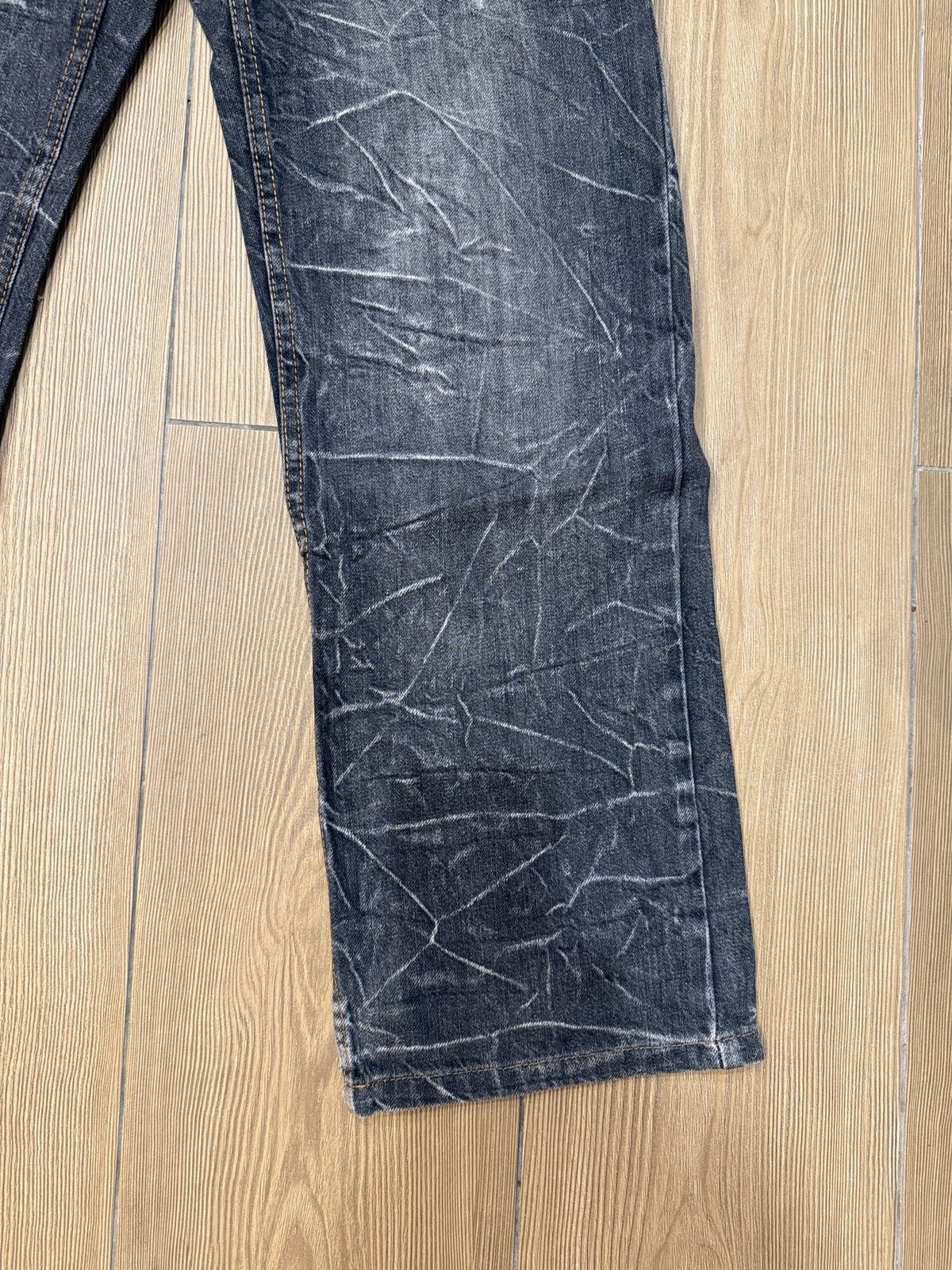 If Six Was Nine Nylaus Double Waist Jeans Denim Pants Thunder Design Size US 33 - 5 Thumbnail