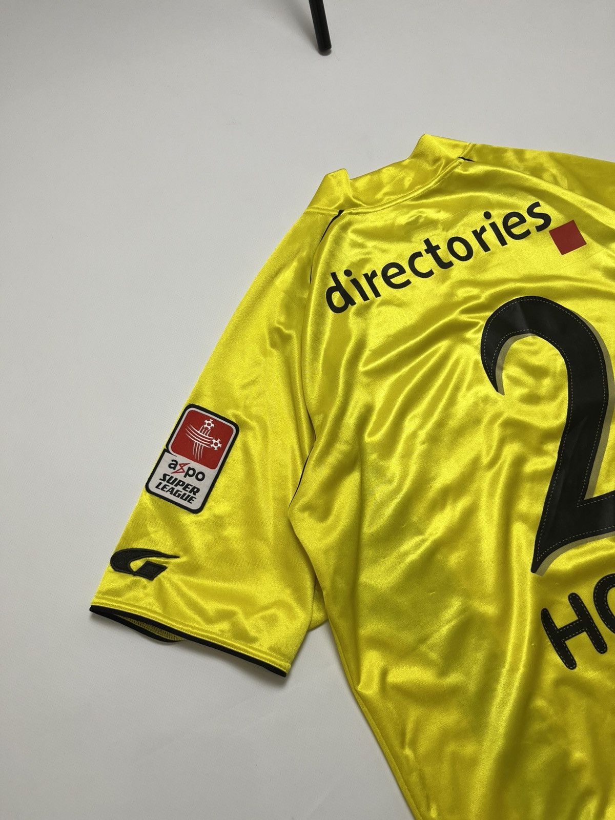 Vintage BSC Young Boys Gems Home Football Jersey Hodel #2 Size US L / EU 52-54 / 3 - 9 Thumbnail