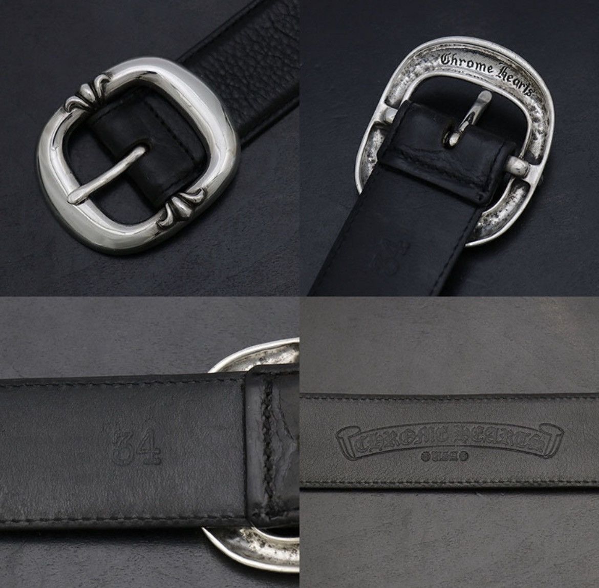Chrome Hearts Chrome Hearts Gunslinger 1.5 Leather Belt Silver Size ONE SIZE - 2 Thumbnail