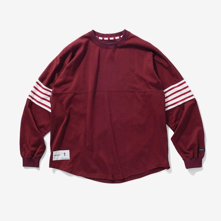Descendant DESCENDANT CETUS LS Striped Wine Red Oversized 18AW Size US S / EU 44-46 / 1 - 1 Thumbnail